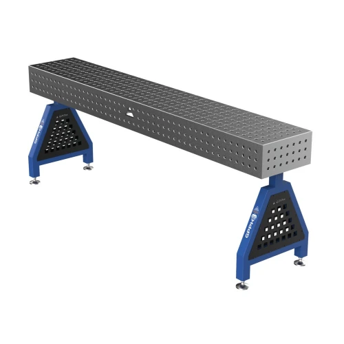 Suport sudura TRESTLE PRO 2400x400x200 mm, GPPH, 16_50x50_S_TRESTLE_PRO_240x40x20, pe picioare, orificii 16 mm, grila 50x50 mm