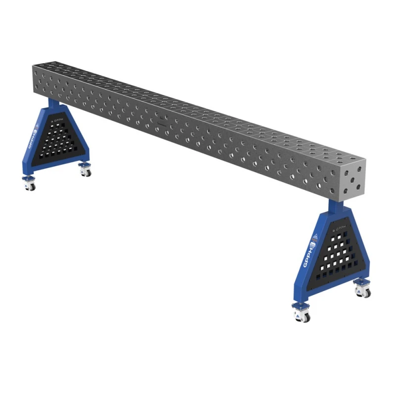Suport sudura TRESTLE PRO 3000x200x200 mm, GPPH, pe roti, 28 mm, grila diagonala
