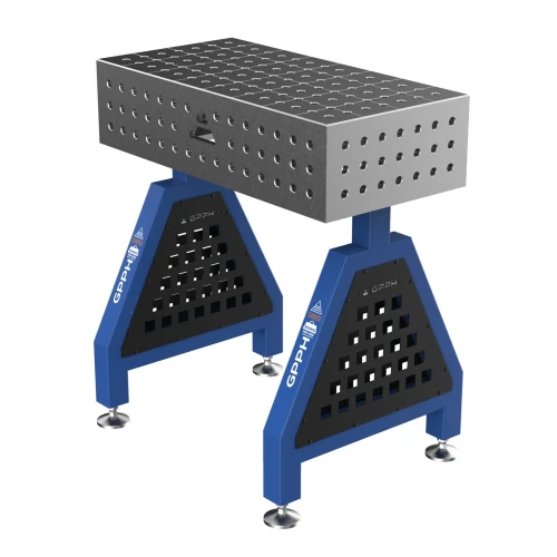 Suport sudura TRESTLE PRO 800x400x200 mm, GPPH, 16_50x50_S_TRESTLE_PRO_80x40x20, pe picioare, orificii 16 mm, grila 50x50 mm