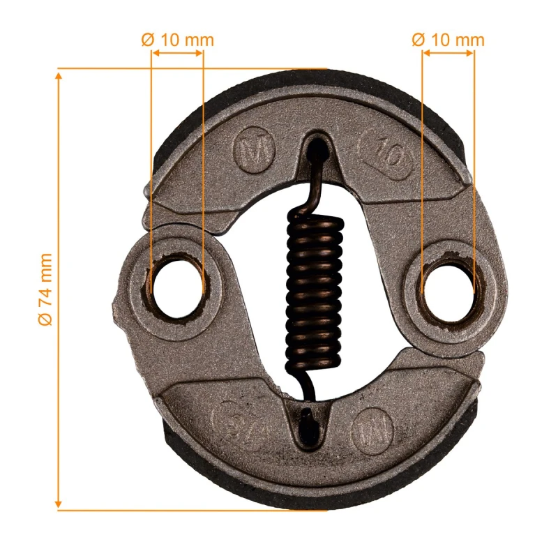 Ambreiaj motocoasa 43 cc 52 cc, RURIS, cod psqq-024