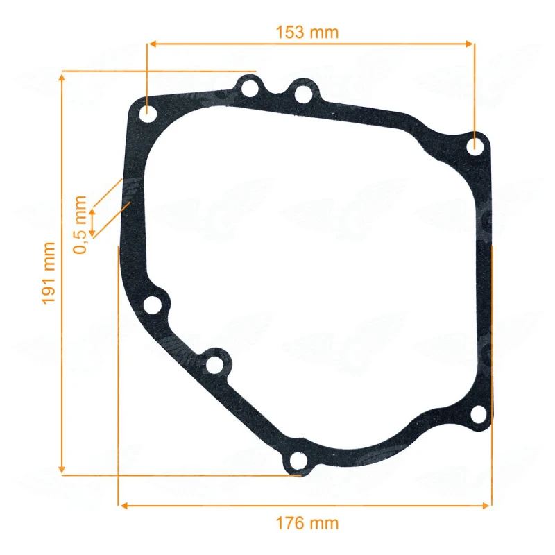 Garnitura carter, RURIS, cod ps168f-3-10