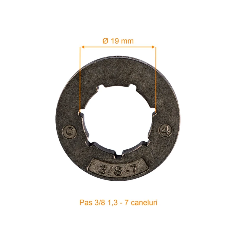 Inel roata lant 5200 5800 pas 3/8, RURIS, cod psqq-033