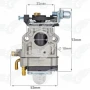 Carburator motocoasa int-10mm 33cc