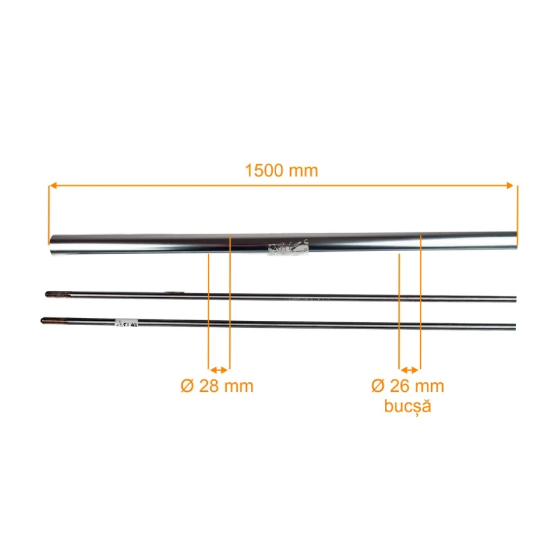 Tija bucse, RURIS, cod ps210-1-8a