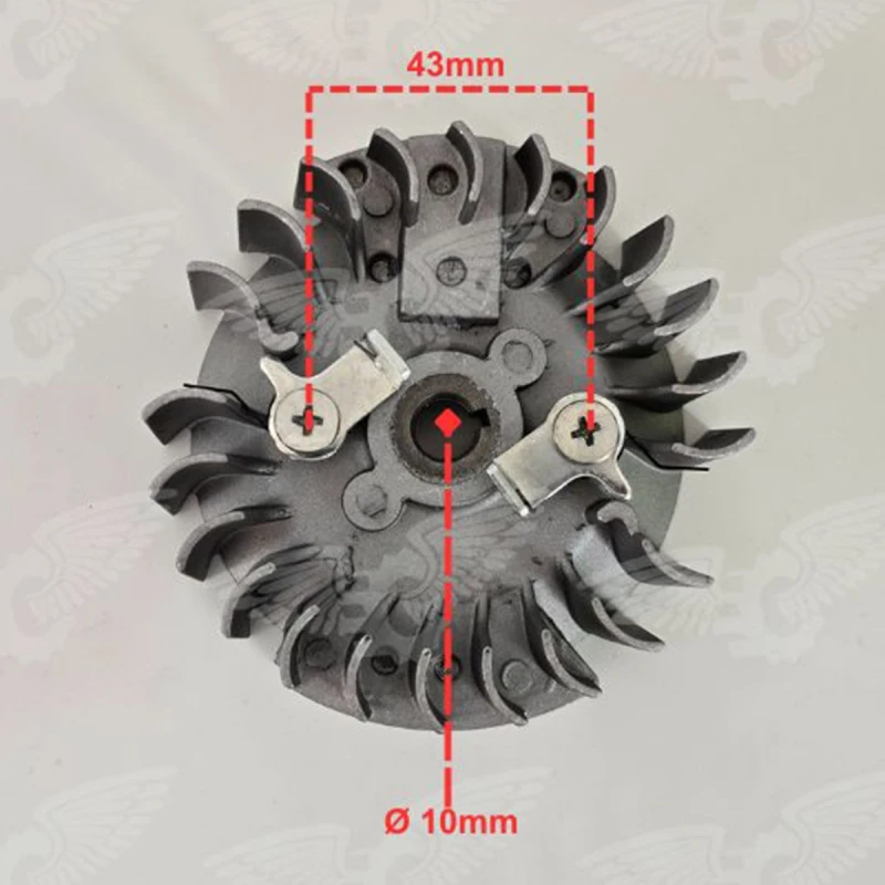 Volanta motoferastrau clicheti metalici 4500 5200 5800, RURIS, cod psqq-040