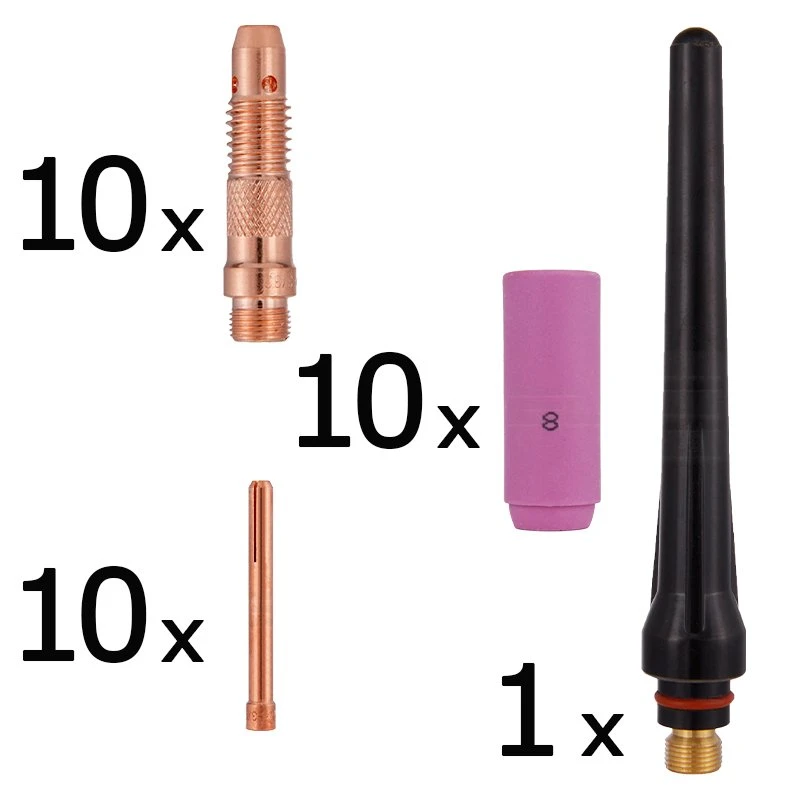 SET 10 consumabile pistolet TIG SR17/26 SET 10 consumabile pistolet TIG SR17/26