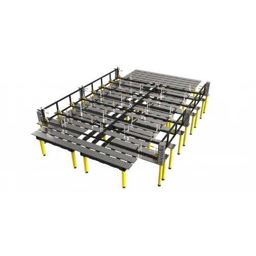 Masa Sudura BuildPro Clasic fante, Sistem 16 mm, 2560x1250 Configurabila