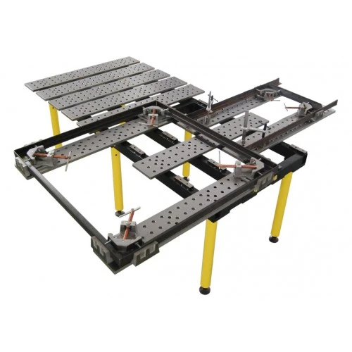 Masa Sudura BuildPro Clasic fante, Sistem 16 mm, 2560x1250 Configurabila