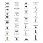 Kit 146 piese de fixare TMK640 BuildPro