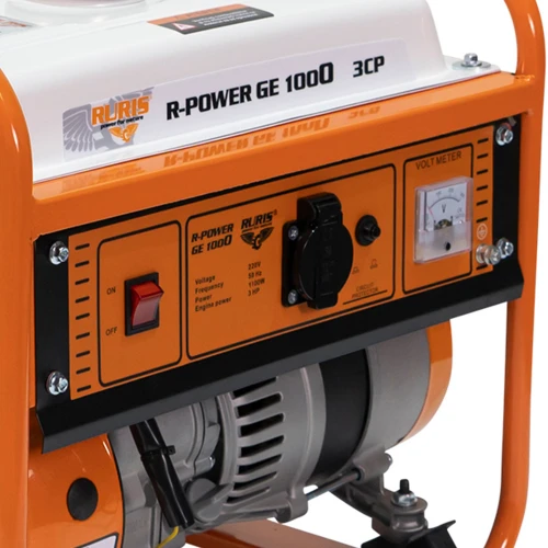Generator curent RURIS R-Power GE 1000 benzina, 1100 W, 220 V, motor 3 CP 4 timpi, rezervor 6 l, voltmetru