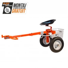 Accesoriu tractat RURIS Navigator 88 pentru motosapa, cu scaun si frana dubla