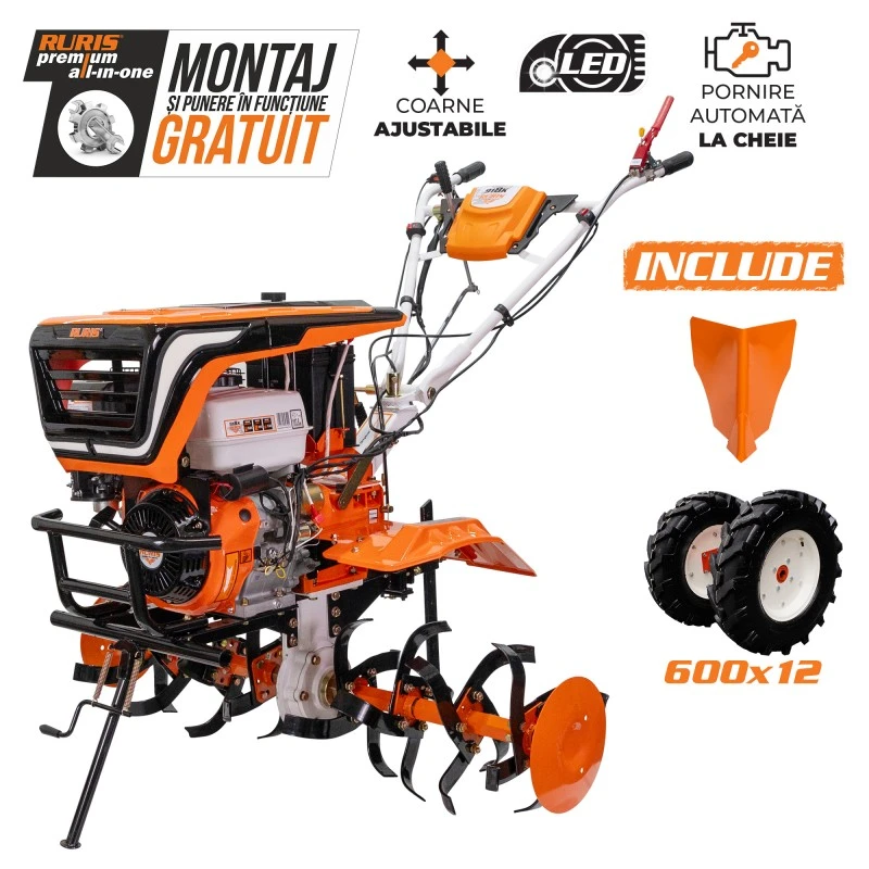Motosapatoare ruris 918k + roti cauciuc 6.00-12+rarita Motosapatoare ruris 918k + roti cauciuc 6.00-12+rarita