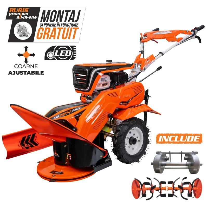 Utilaj multifunctional Ruris 7800crt + roti cauciuc 4.00-8+sistem de cosit 7800crt Utilaj multifunctional Ruris 7800crt + roti cauciuc 4.00-8+sistem de cosit 7800crt