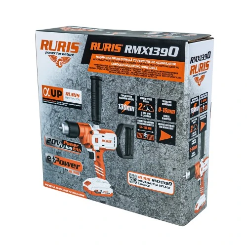 Masina de gaurit multifunctionala pe acumulator RURIS RMX 1390