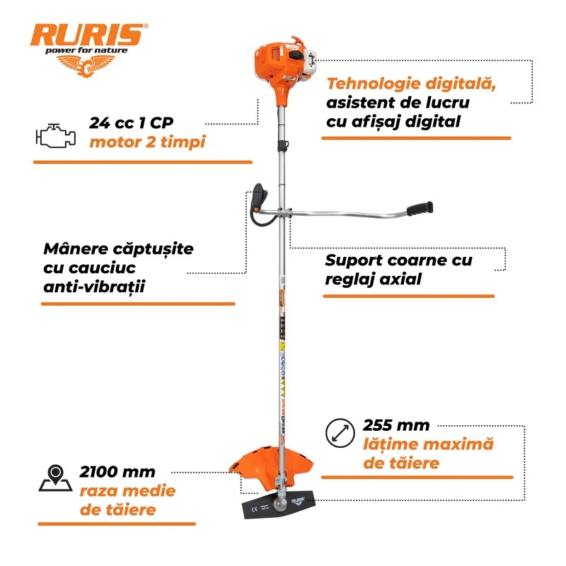 Motocoasa RURIS RR 240 Bravo 1 CP Motocoasa RURIS RR 240 Bravo 1 CP