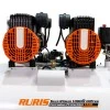 Compresor Silentios RURIS Silent Power 10000 OilFree – 3000W, 100L, 528 l/min, 8 Bar, Fara Ulei, 2 Cilindri, 2 Iesiri