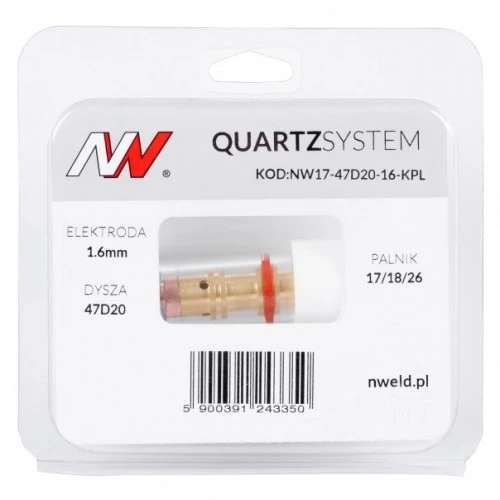 QUARTZSYSTEM - lentila de gaz L 17/18/26 QUARTZSYSTEM - lentila de gaz L 17/18/26