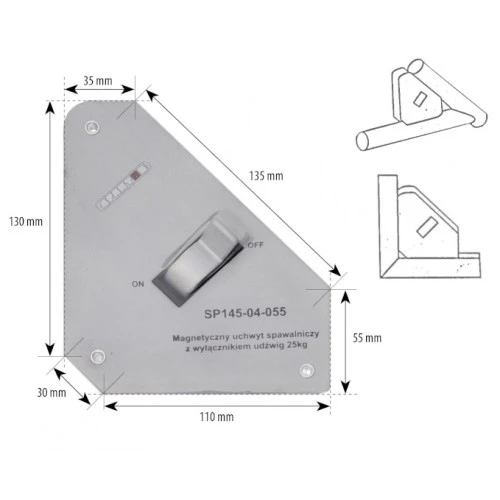 Vinclu magnetic CU DEMAGNETIZARE Spartus 25Kg