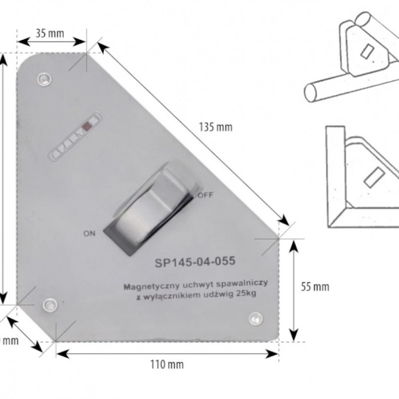 Vinclu magnetic CU DEMAGNETIZARE Spartus 25Kg
