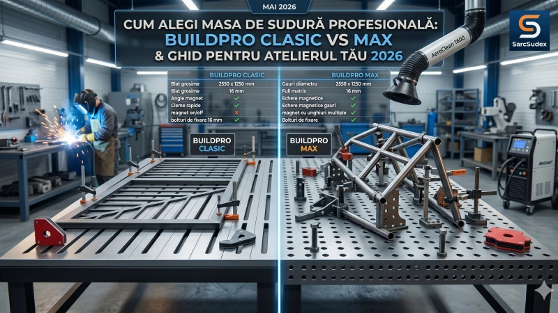 Cum Alegi Masa de Sudura Profesionala: BuildPro Clasic vs Max si Ghid pentru Atelierul Tau