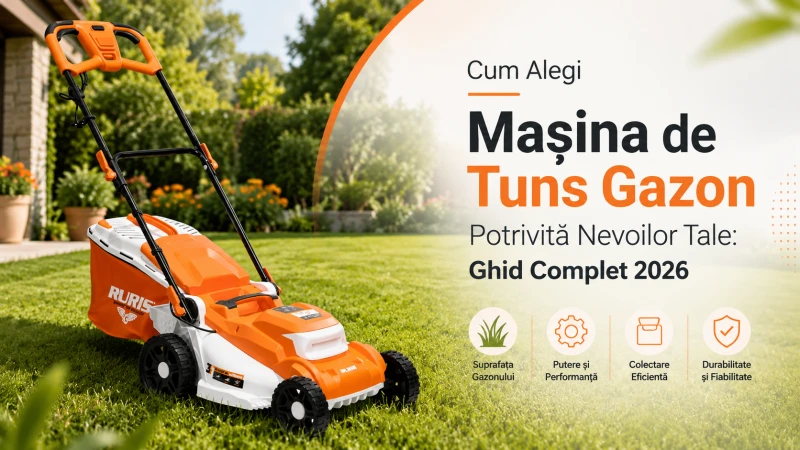 Cum alegi mașina de tuns gazon potrivită nevoilor tale: Ghid Complet 2026