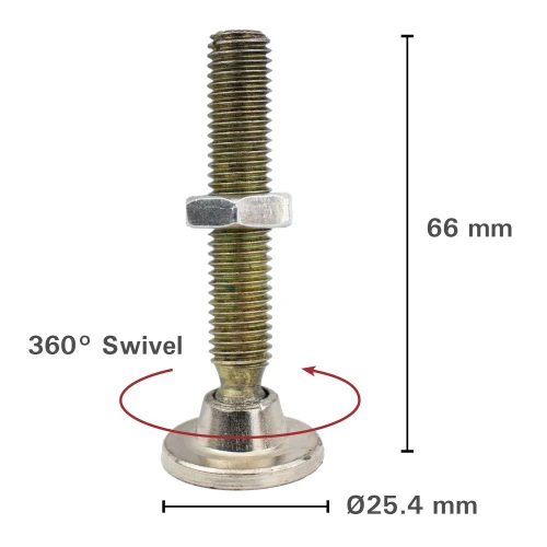Pad pivotant cleste fixare sudura, Strong Hand, 854940M Swivel Pads, rotire 360 grade, material plat/rotund