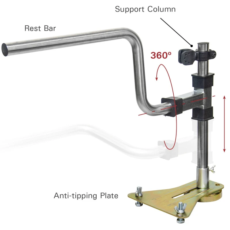 Suport sprijin incheietura sudura, Strong Hand, ARW16, bara inox 280 mm