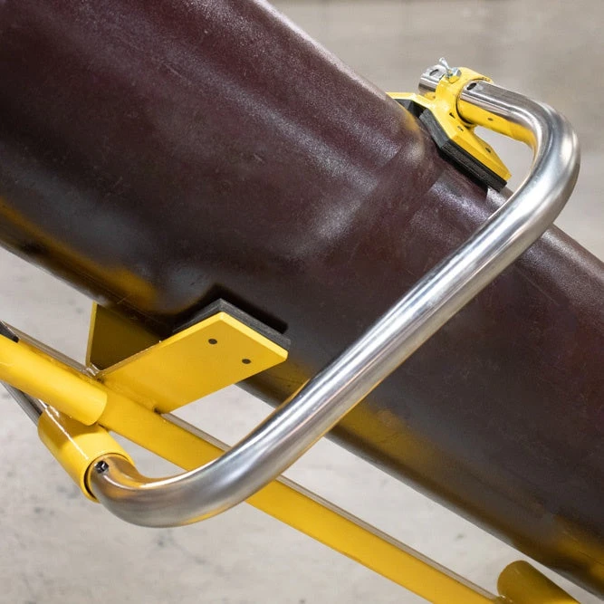 Carucior butelie, Strong Hand, GCC210 Gas Cylinder Cart, bara inox glisanta