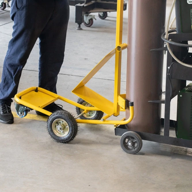 Carucior butelie, Strong Hand, GCC210 Gas Cylinder Cart, bara inox glisanta