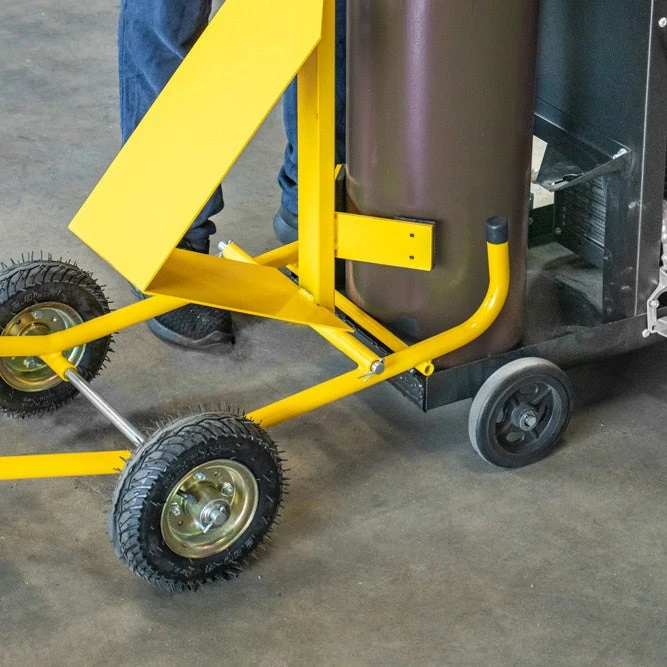 Carucior butelie, Strong Hand, GCC210 Gas Cylinder Cart, bara inox glisanta