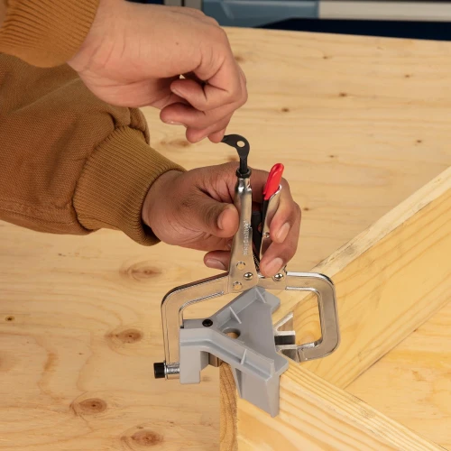 Dispozitiv prindere unghi drept, Strong Hand, PLW634 JointMaster, lemn, material max 1", opritor pivotant