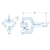Dispozitiv prindere unghi drept, Strong Hand, PLW634 JointMaster, lemn