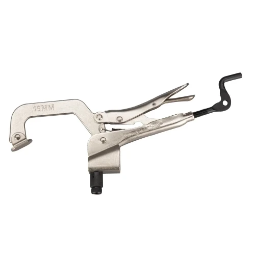 Cleste fixare sudura Inserta, Strong Hand, PT09K Inserta Pliers, 75 mm, gauri 16 mm, adancime 100 mm, manivela spate