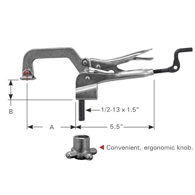 Clema masina gaurit coloana, Strong Hand, PTD09 Drill Press Clamp, 25 mm