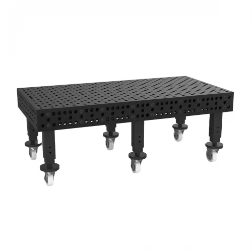 Masa sudura profesionala, Strong Hand, T28-2010XQ-C1, 2000 x 1000 mm, blat nitrurat, picioare reglabile 550-750 mm, roti frana