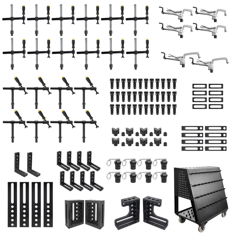 Kit 113 piese fixare masa sudura Alpha 28, Strong Hand, T28-90401 Fixturing Kit