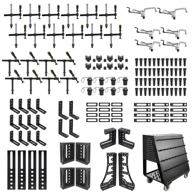 Kit 143 piese fixare masa sudura Alpha 28, Strong Hand, T28-90501 Fixturing Kit