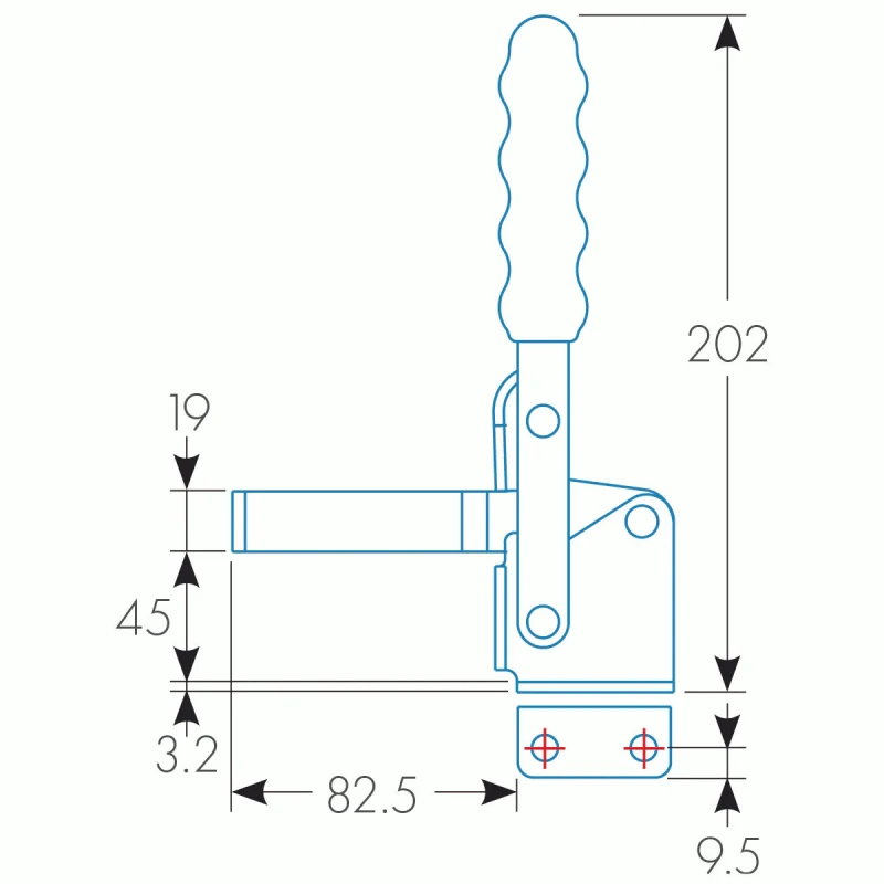 Clema toggle verticala adaptor masa sudura, Strong Hand, T28-97071, Alpha 28