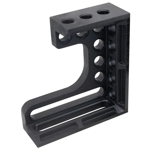 Echer fonta 4 fete masa sudura, Strong Hand, T28-13028L Heavy Duty Cast Square, Alpha 28, 300 mm, fete prelucrate stanga