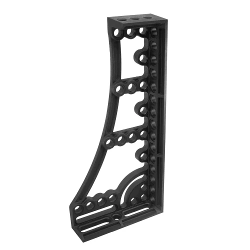 Echer fonta 4 fete masa sudura, Strong Hand, T28-18038L Heavy Duty Cast Square, Alpha 28, 800 mm, fete prelucrate stanga