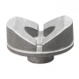 Prisma in V, Strong Hand, T64216 V-Block, gauri 16 mm, unghi 120 grade, aluminiu, piese rotunde