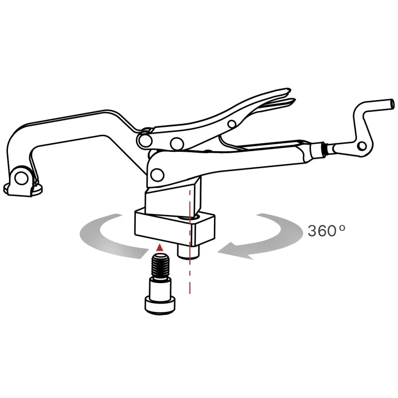 Adaptor pivotant 360 grade clesti Inserta, Strong Hand, T66010 Swivel Adaptor, gauri 16 mm