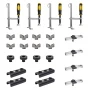 Kit 24 piese cleme masa sudura FixturePoint, Strong Hand, TBK2-24, gauri 16 mm, cadre teava rotunda
