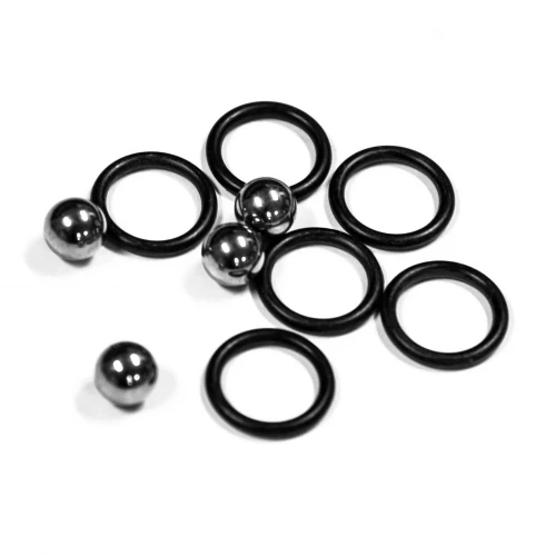 Kit 4 bile otel, 6 inele O, blocanti bile masa sudura, Strong Hand, TMS5101 Steel Balls and O-Rings