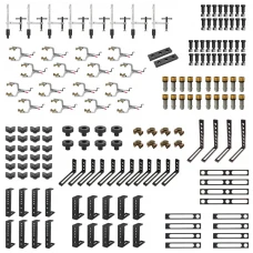 Set 166 piese fixare, Strong Hand, TMK637 Round Tube Fixturing Kit, gauri 16 mm, cleme/dispozitive