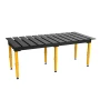 Masa sudura profesionala, Strong Hand, TMQR625125SV, 2560 x 1250 mm, fante 40 mm, blat nitrurat, reglabila 565-819 mm