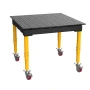 Masa sudura profesionala, Strong Hand, TMQRC61212V, 1200 x 1200 mm, blat nitrurat, reglabila 685-939 mm, roti