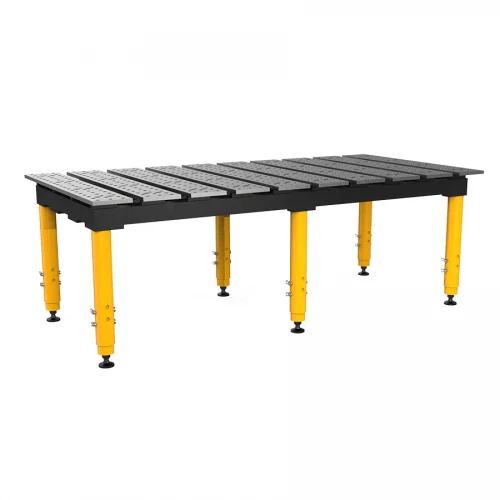 Masa sudura profesionala, Strong Hand, TMR62010SV, 1960 x 1000 mm, fante 40 mm, blat standard, reglabila 565-819 mm