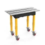 Masa sudura profesionala, Strong Hand, TMRC60610SV, 560 x 1000 mm, fante 40 mm, blat standard, reglabila 685-939 mm, roti