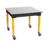 Masa sudura profesionala, Strong Hand, TMRC61212V, 1200 x 1200 mm, blat standard, reglabila 685-939 mm, roti
